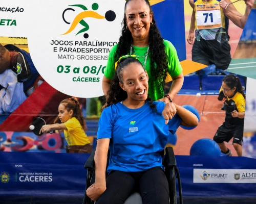 Atleta jovem Emilly Cristinny representa Poconé nos Jogos Paralímpicos e Paradesportivos